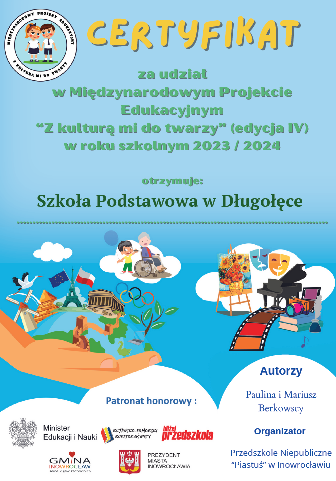 certyfikat z kulturą